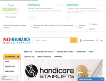 Tablet Screenshot of noinsurancemedicalsupplies.com